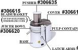 L'Equip XL Juicer Parts (Model #215)